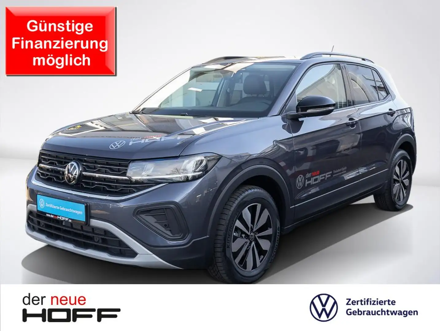 Volkswagen T-Cross 1.0 TSI DSG GOAL Kamera AHK Anschlussgarant. Grau - 1