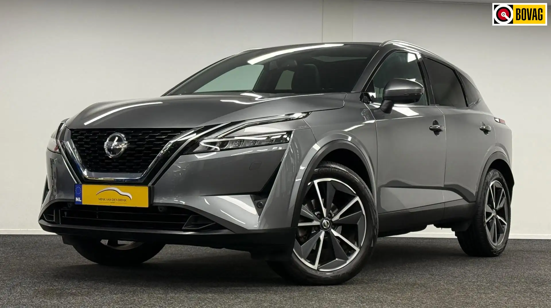 Nissan Qashqai 1.3 MHEV Xtronic Tekna*Panodak*1/2Leder*360Camera* Grijs - 1