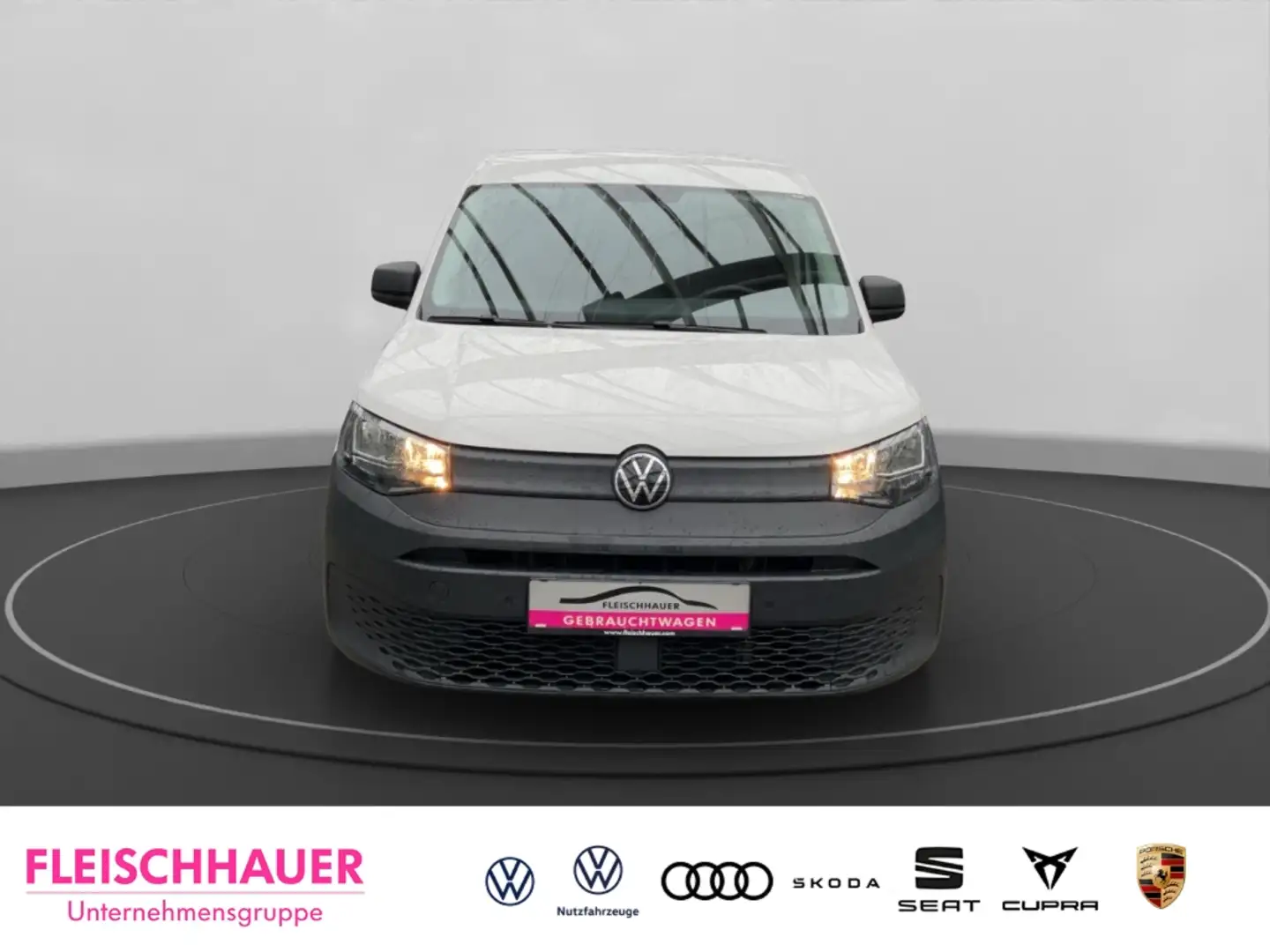 Volkswagen Caddy 1.5 EU6d Cargo DAB SHZ Spurhalteass. Notbremsass. Weiß - 2