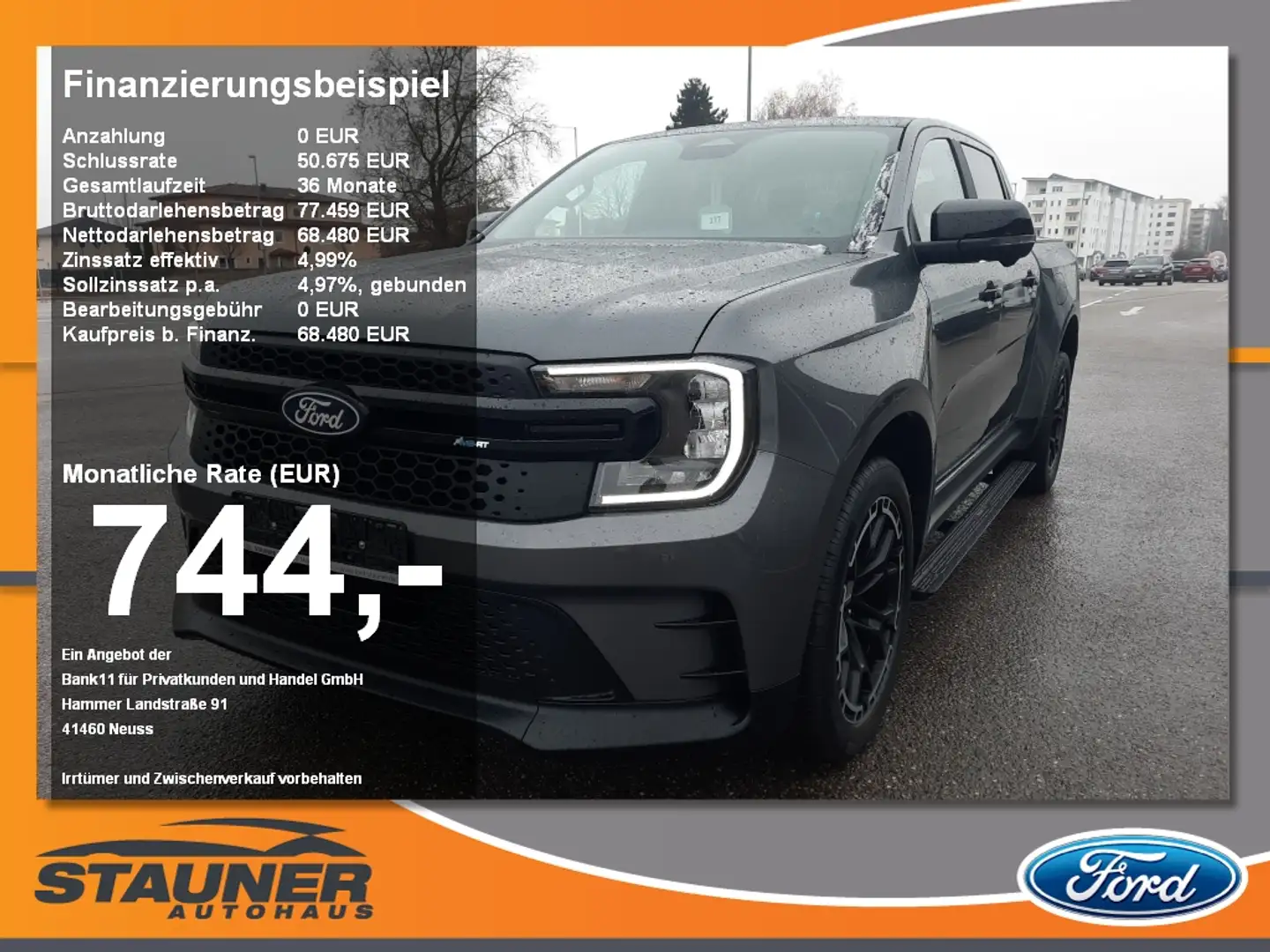 Ford Ranger MS-RT 3.0l EcoBlue LED 360°Kamera B&O Grijs - 1