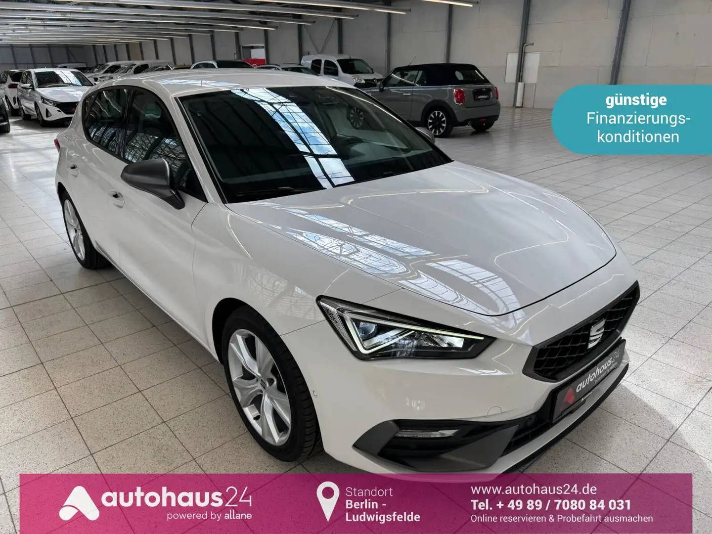 SEAT Leon 1.0 TSI FR   AHK|LED|Navi|Kamera Bianco - 1