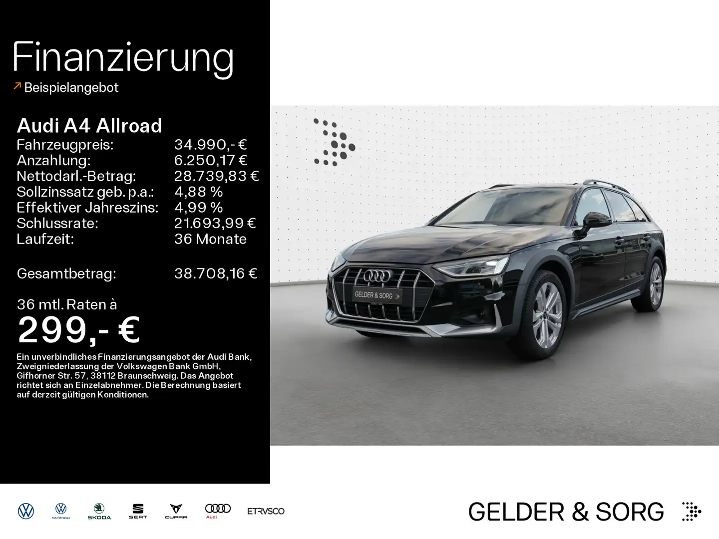 Audi A4 allroad A4 allroad 40 TDI quattro AHK*RFK*Navi*Tempomat Schwarz - 1