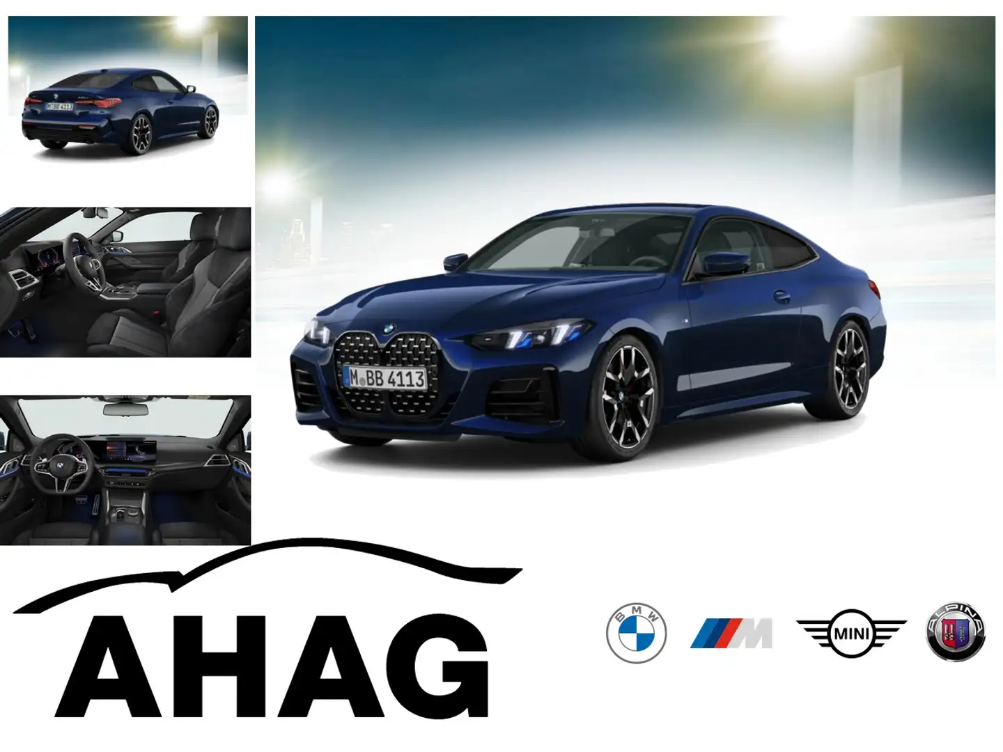 BMW 430 d xDrive Coupe M Sportpaket Innovationsp. RFT Blau - 1