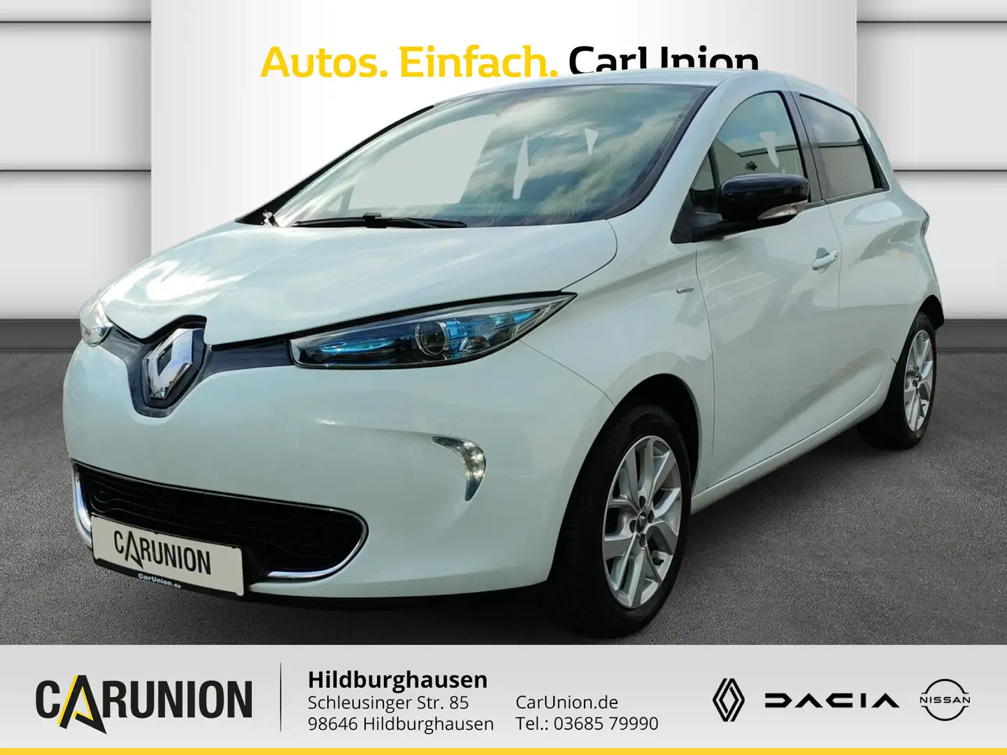 Renault ZOE inkl. Batt. 41kWh LIMITED 110 Sitzheizung Weiß - 1
