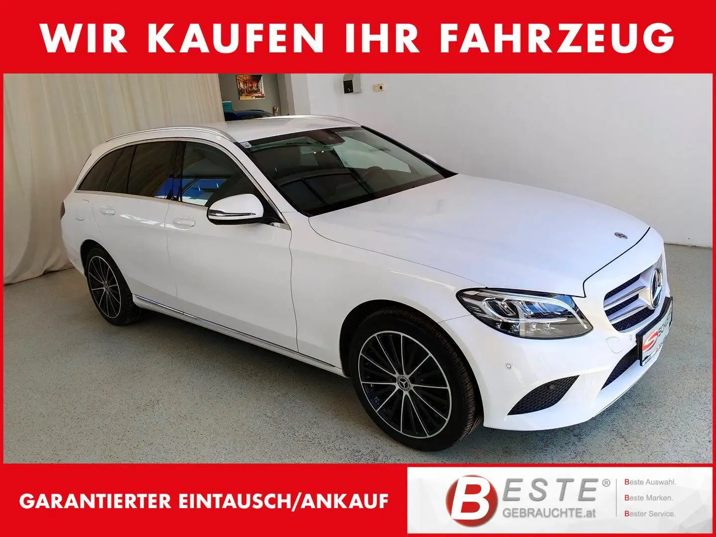 Mercedes-Benz C 220 d T-Modell 4MATIC AMG Weiß - 1