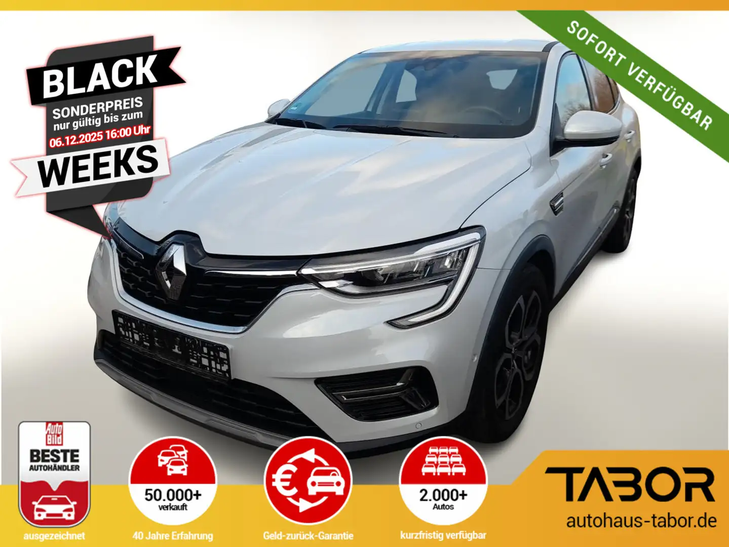 Renault Arkana TCe 140 EDC Techno Nav PDC Kam SHZ LM18Z Weiß - 1