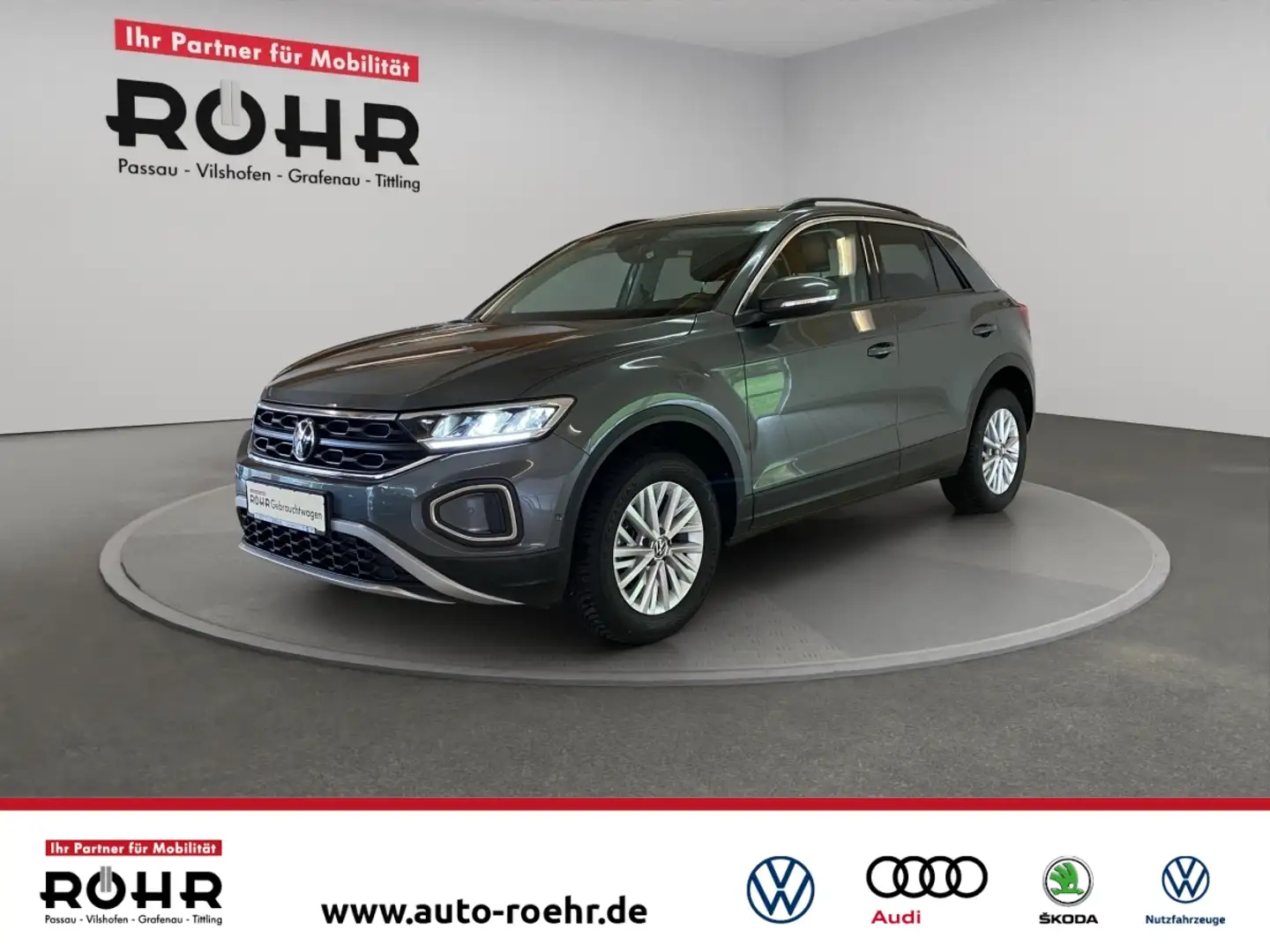 Volkswagen T-Roc Life (SHZ.Navi.LED.DAB.Klima) 1.0 TSI BMT Gris - 1