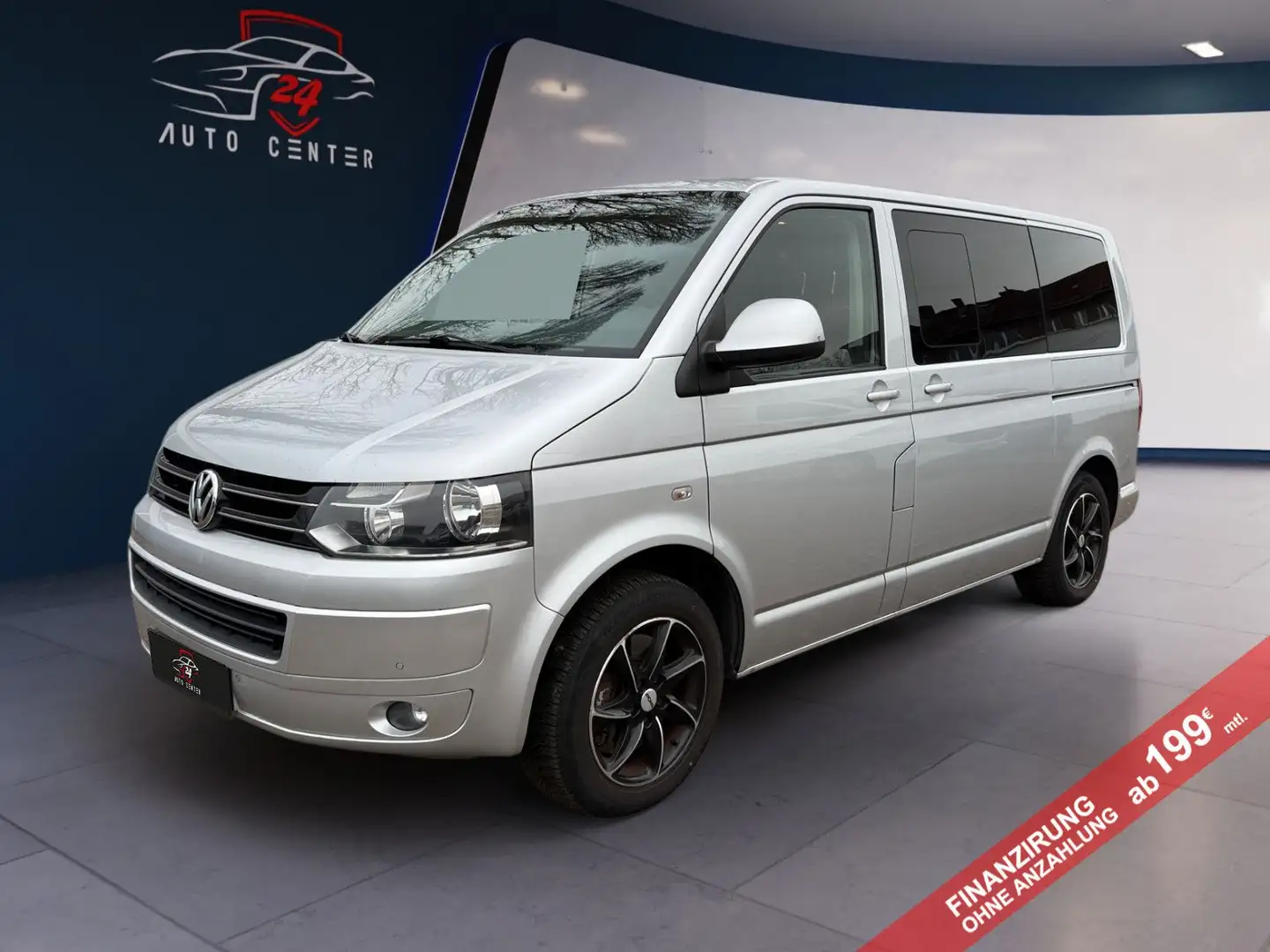 Volkswagen T5 Transporter T5 Caravelle/2x Schiebetür/SHZ/Navi Silber - 1