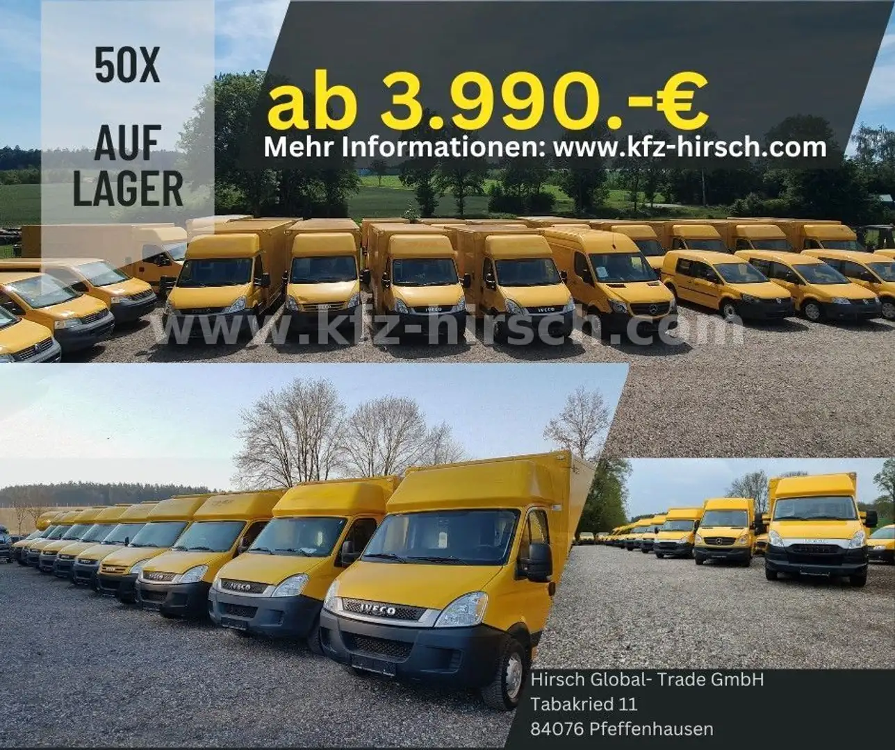 Iveco Daily Daily Krone Alu Integralkoffer Koffer Postkoffer Gelb - 2