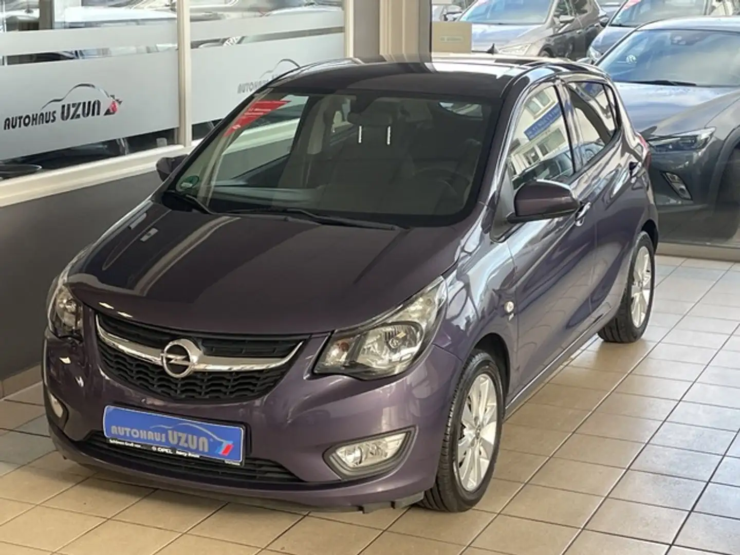 Opel Karl Active 1. Hand Klima PDC 5 türig SHZ Alu Mauve - 1