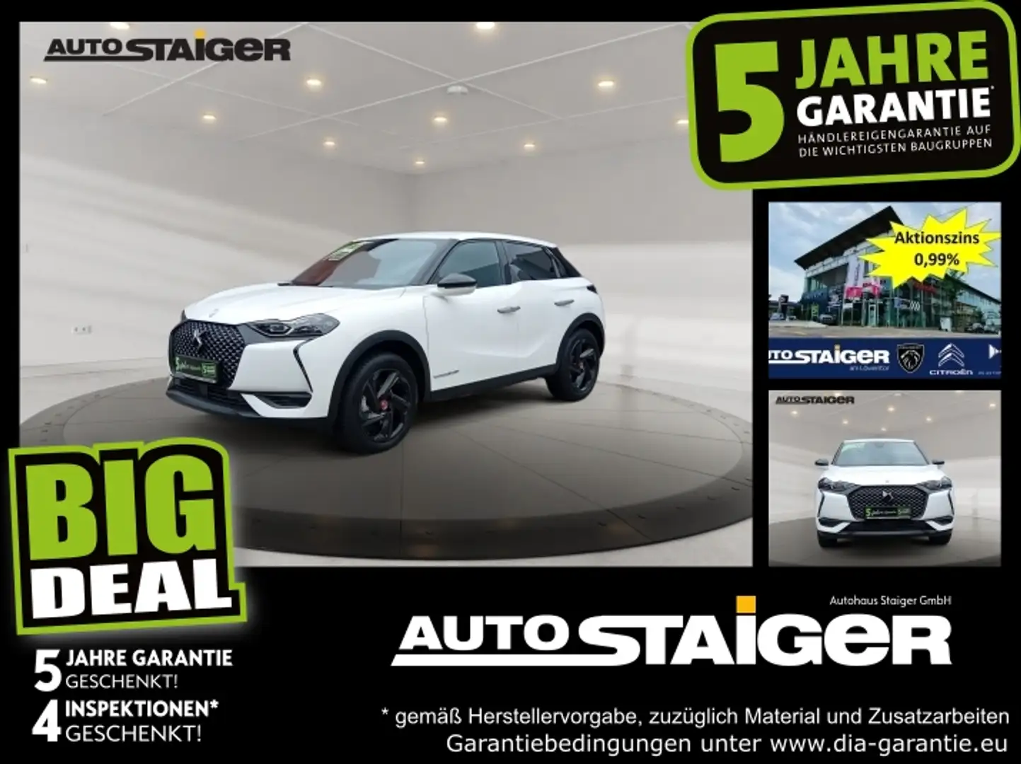 DS Automobiles DS 3 Crossback DS3 Crossback E-Tense Performance Line + Weiß - 1