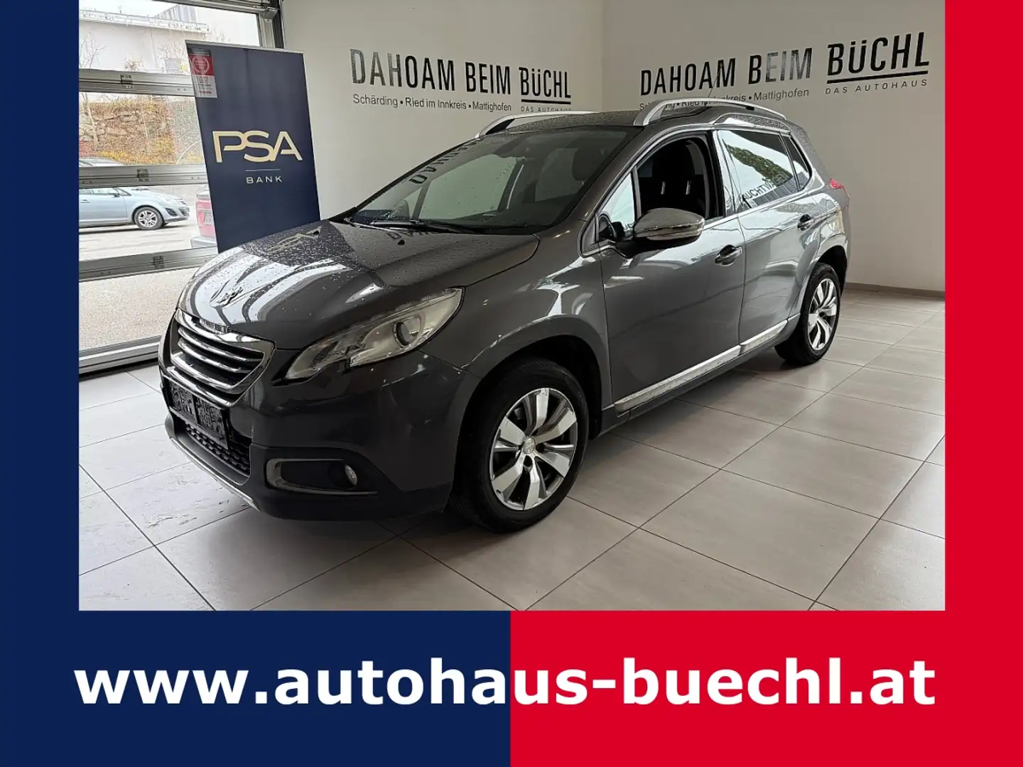 Peugeot 2008 1,6 e-HDi 92 FAP Allure Grijs - 1