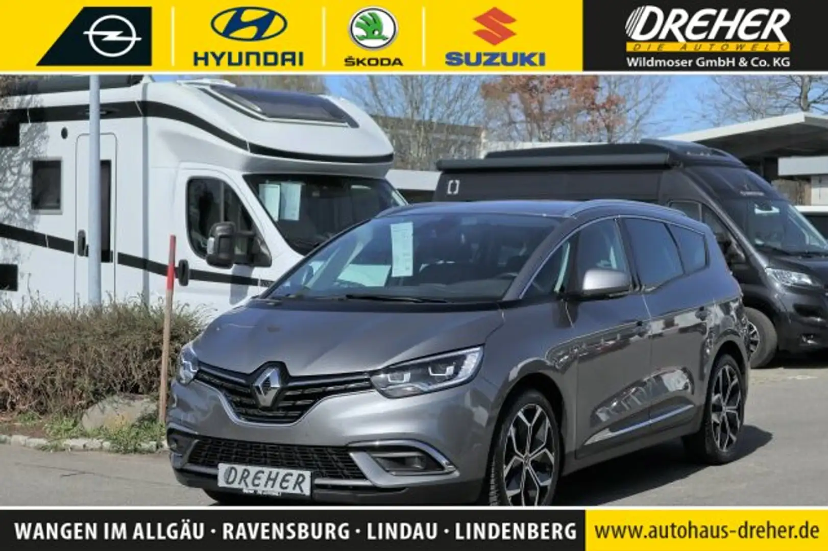 Renault Grand Scenic Grand Scenic IV 1.3 TCe 140 Grand Techno Navi / 7- Gris - 1