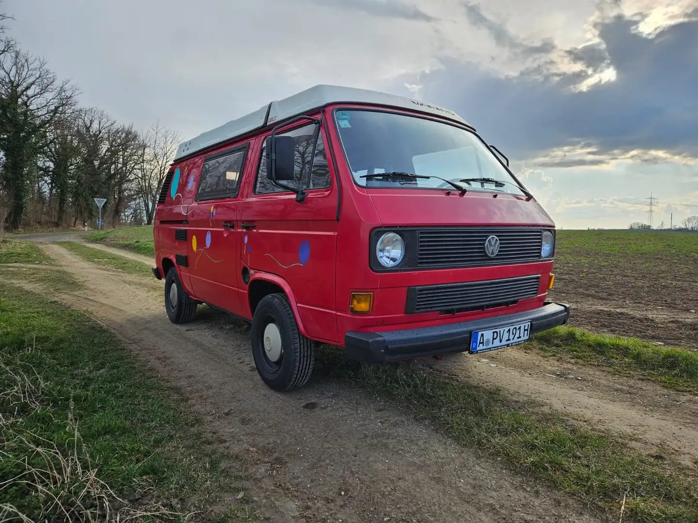 Volkswagen T3 Transporter 253 292/M516 Rot - 1