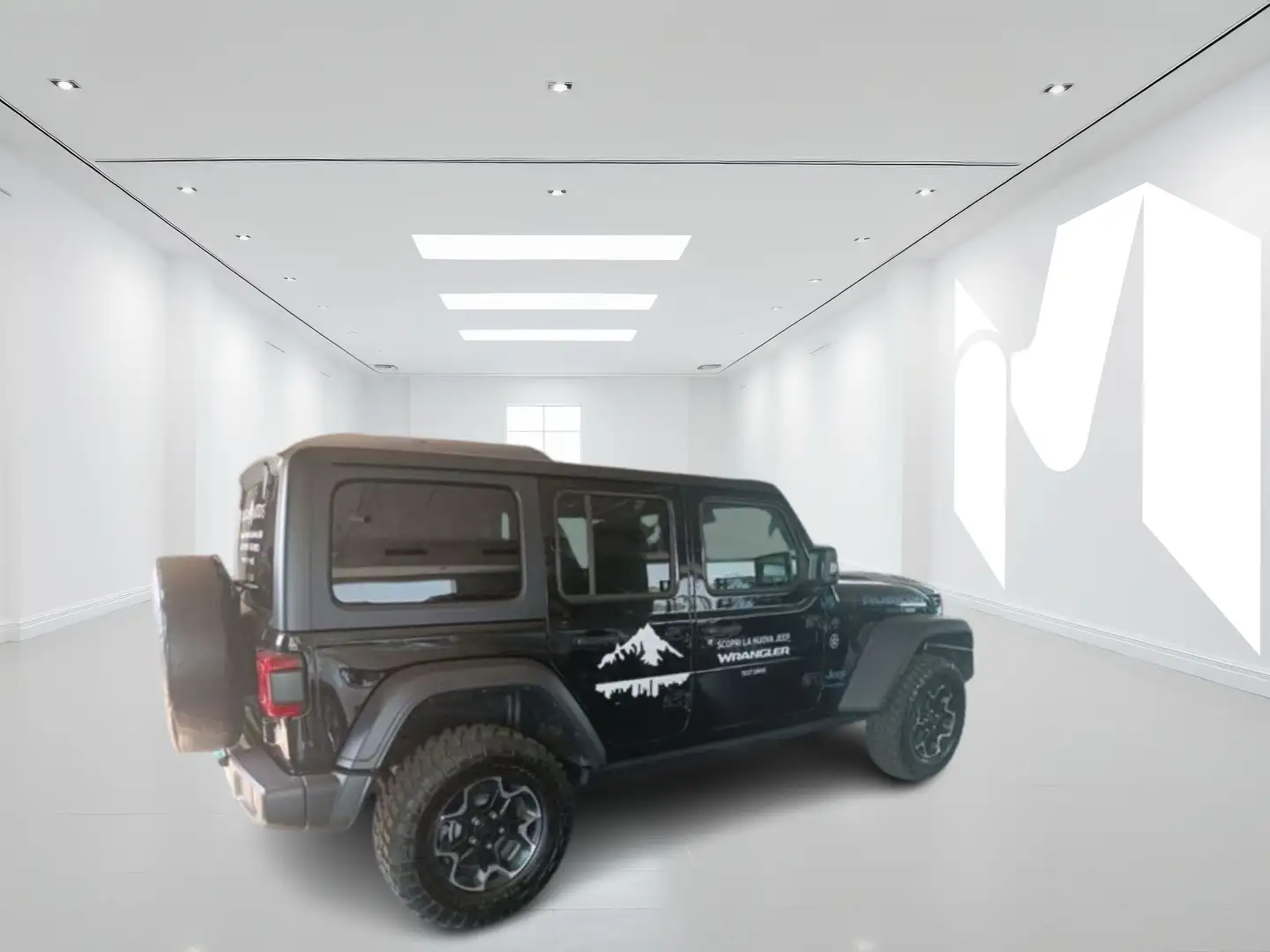 Jeep Wrangler UNLIMITED 2.0 ATX PHEV RUBICON 4XE AUTO GK719NV Nero - 2
