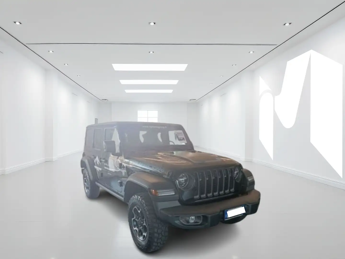 Jeep Wrangler UNLIMITED 2.0 ATX PHEV RUBICON 4XE AUTO GK719NV Nero - 1