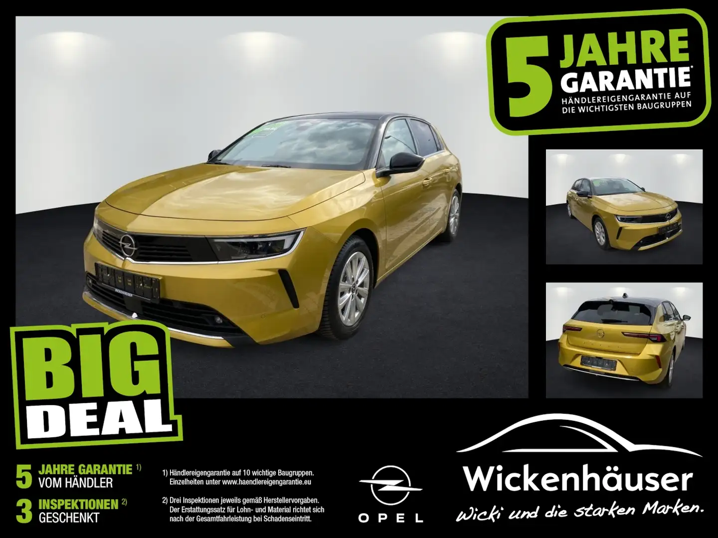 Opel Astra L 1.2 Turbo Elegance FLA SpurH KAM Navi Giallo - 1