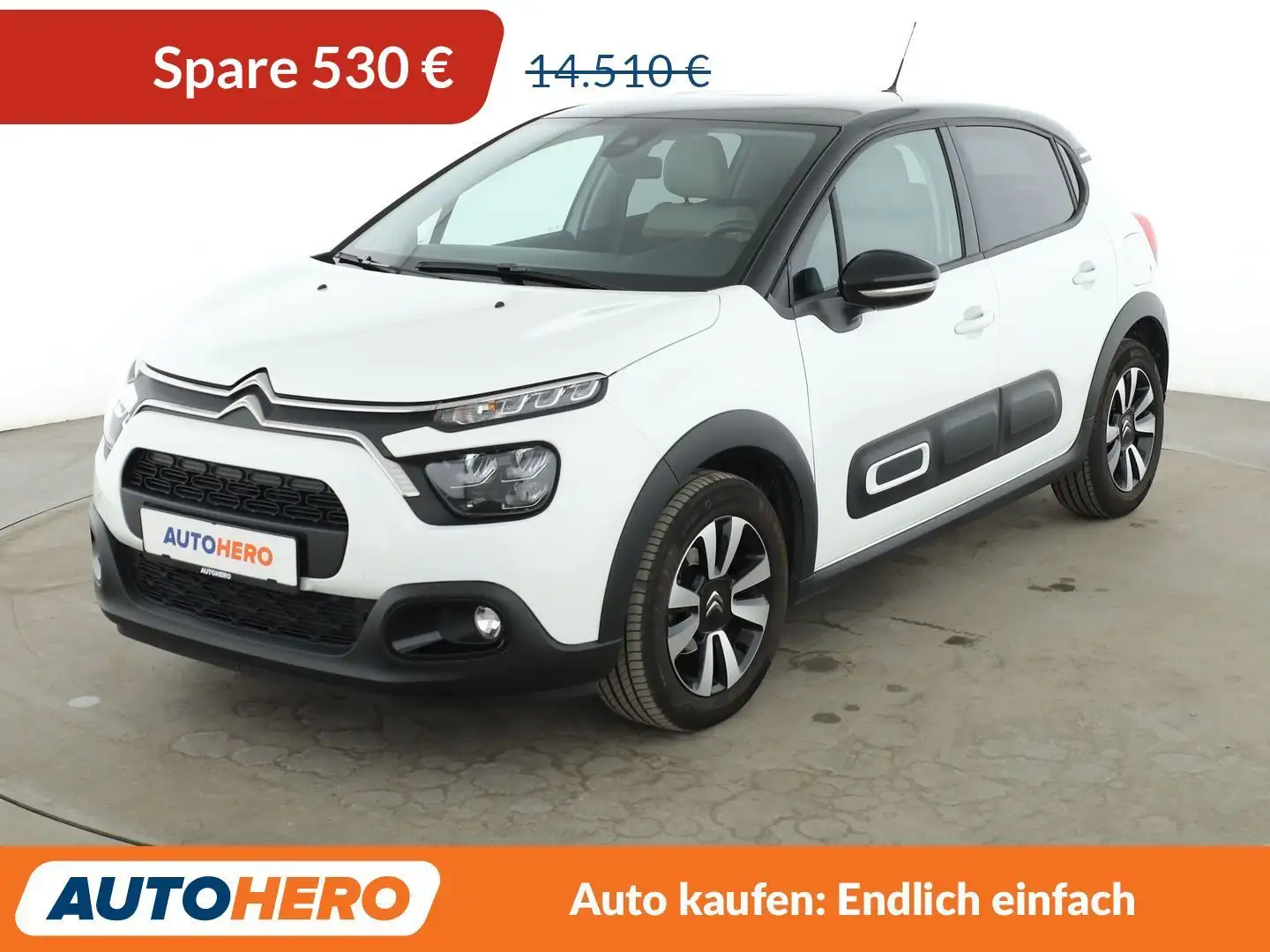 Citroen C3 1.2 PureTech Shine*NAVI*LED*CAM*SPUR*PDC* Blanc - 1