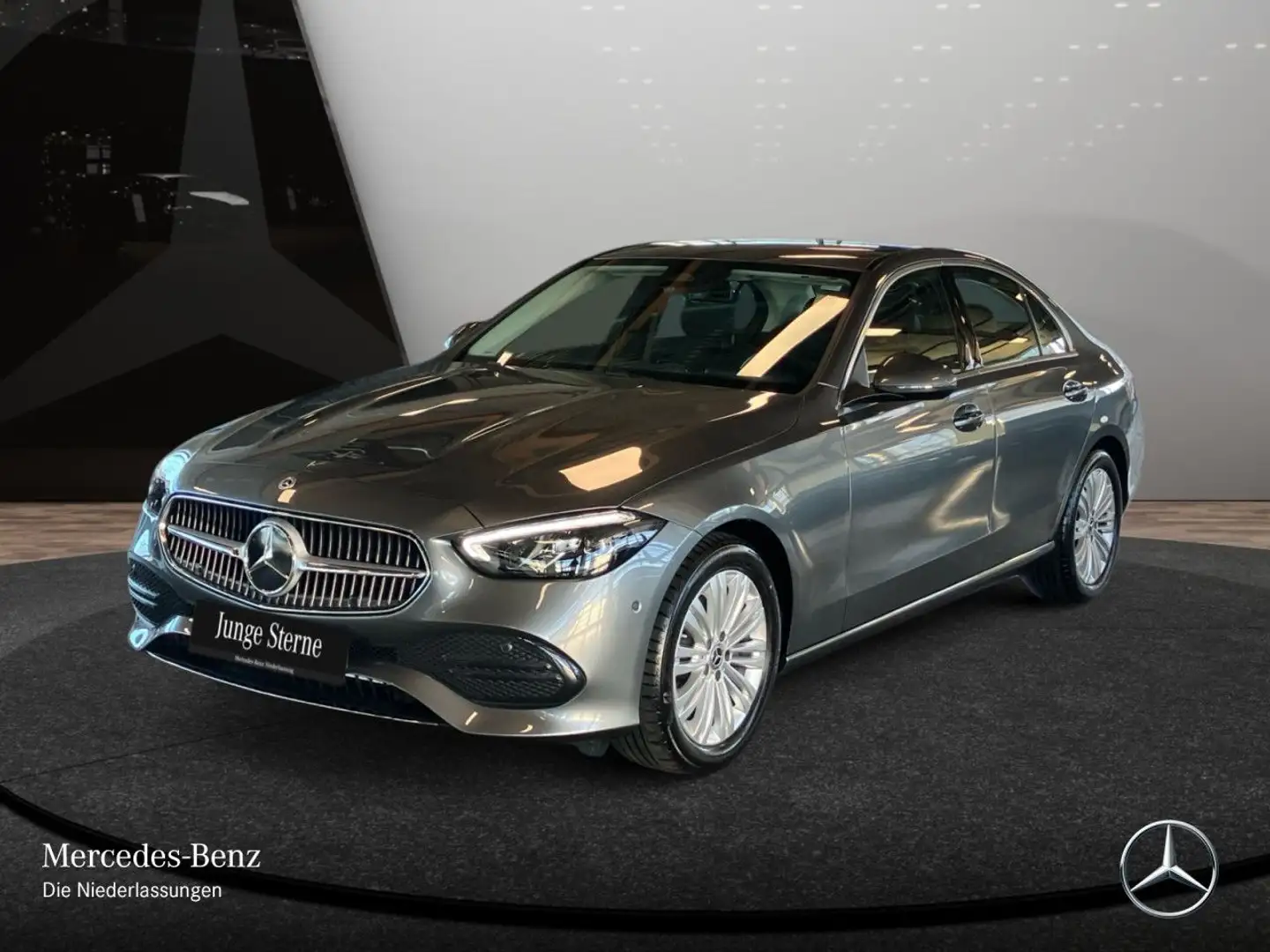 Mercedes-Benz C 180 AVANTG+LED+KAMERA+TOTW+KEYLESS+9G Grau - 2