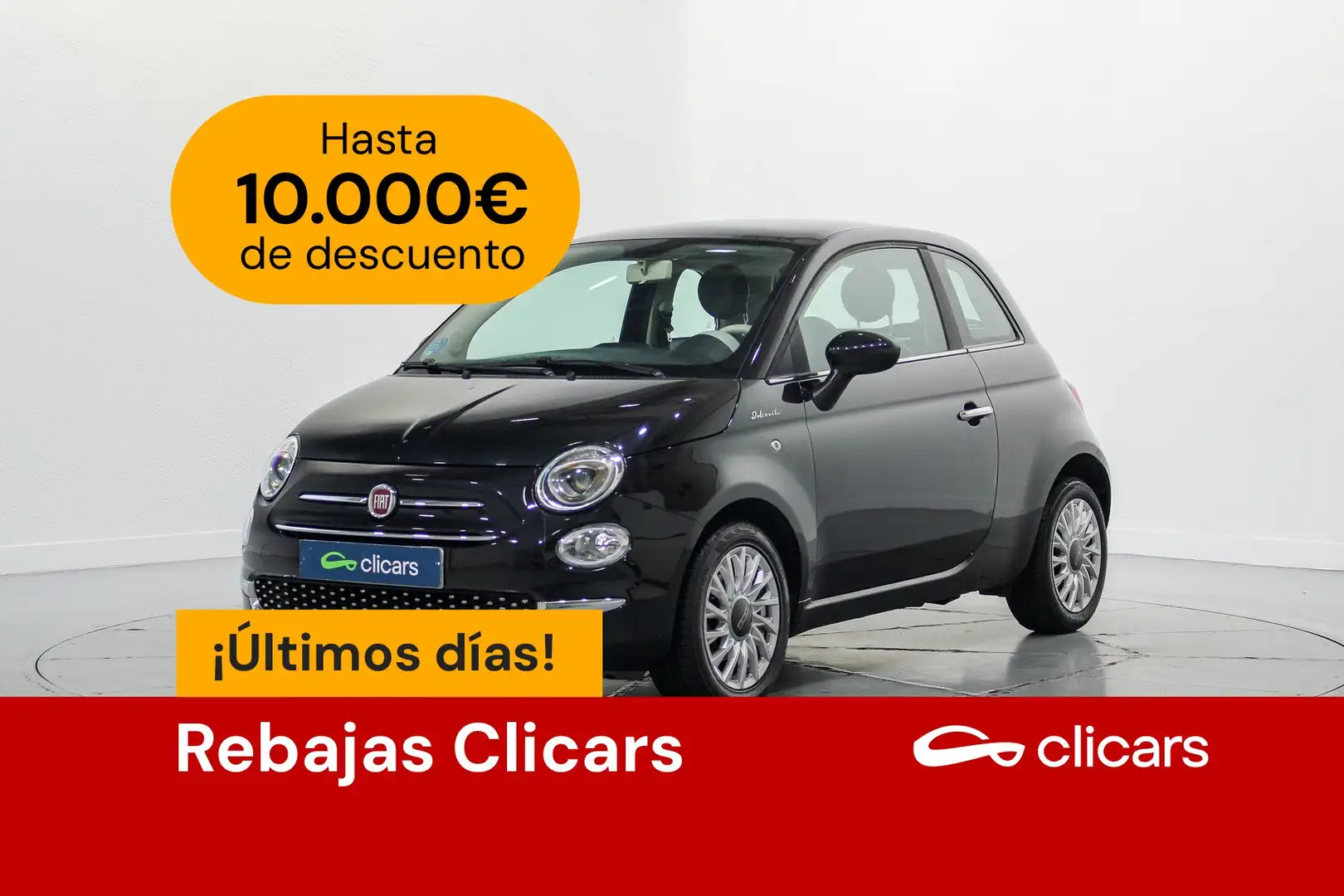 Fiat 500 1.0 Hybrid Dolcevita 52kW Negro - 1