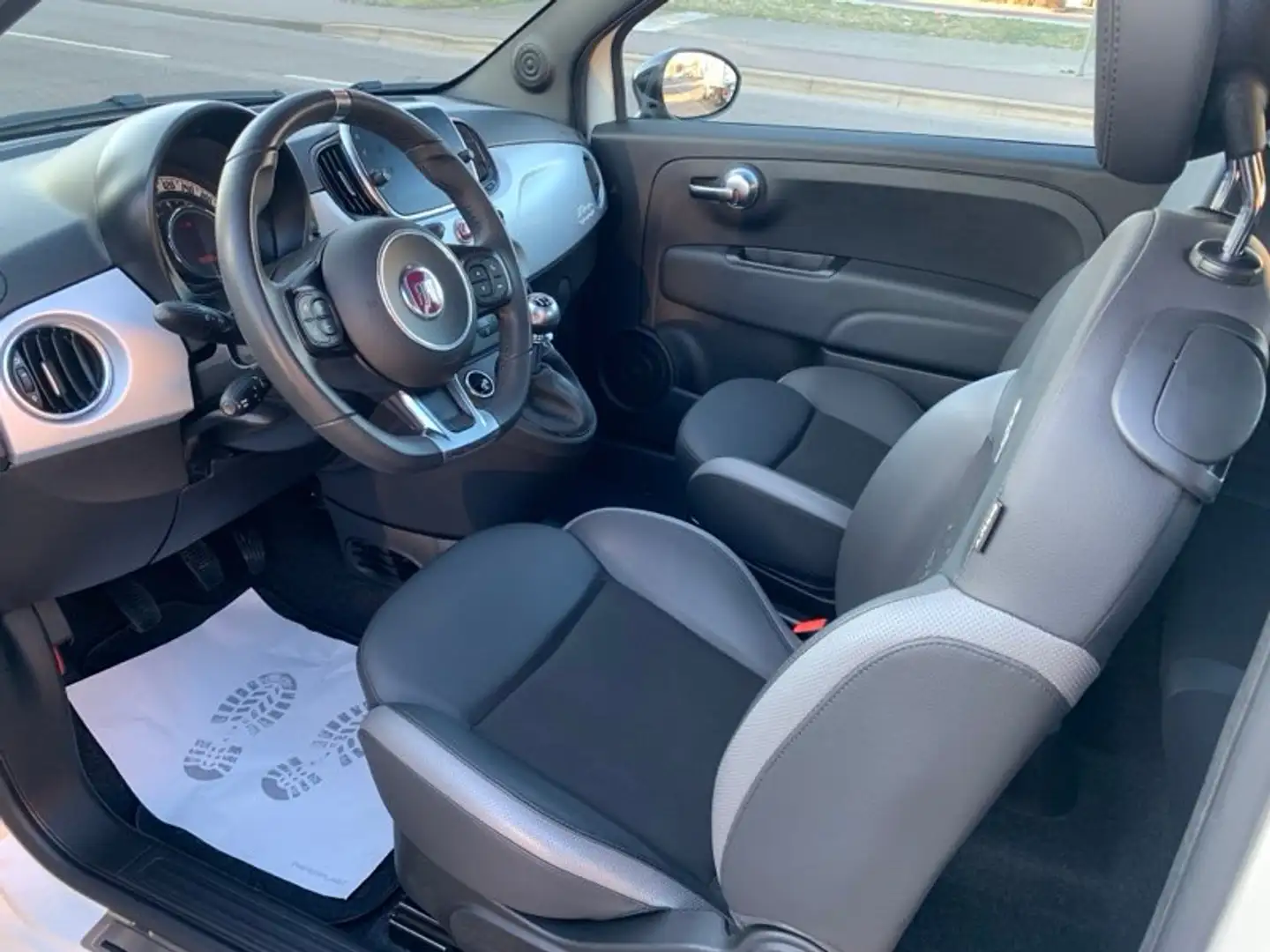 Fiat 500C 500 Cabrio, Hybrid Hey Google, Tempomat,TÜV NEU Blanco - 2