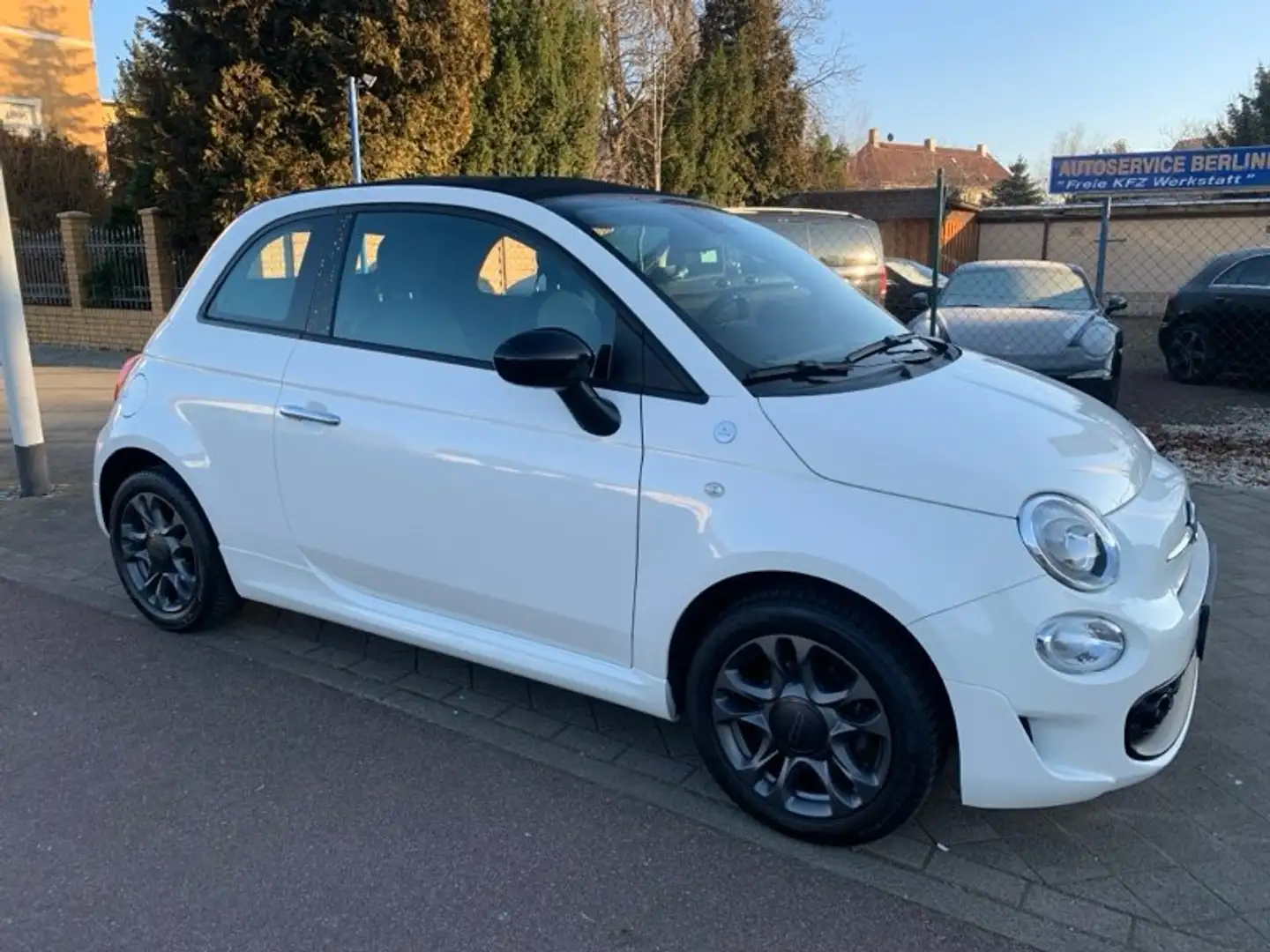 Fiat 500C 500 Cabrio, Hybrid Hey Google, Tempomat,TÜV NEU Blanco - 1
