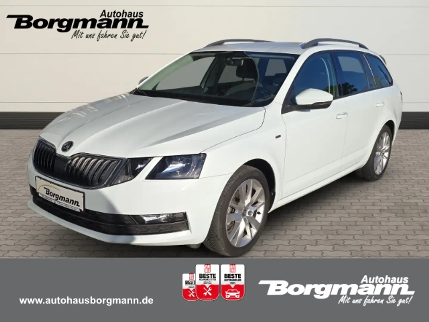 Skoda Octavia Clever - AHK - DAB - Navi - SHZ - Tempomat - PDC Wit - 1