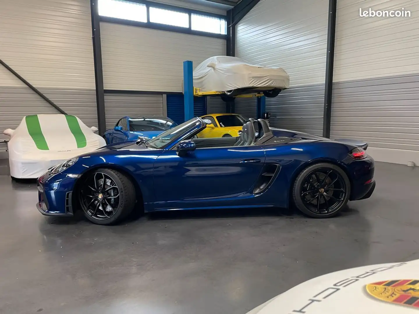 Porsche 718 Spyder – 420 cv PDK Entretien à jour Pack Carbone PDLS+ Bleu - 2