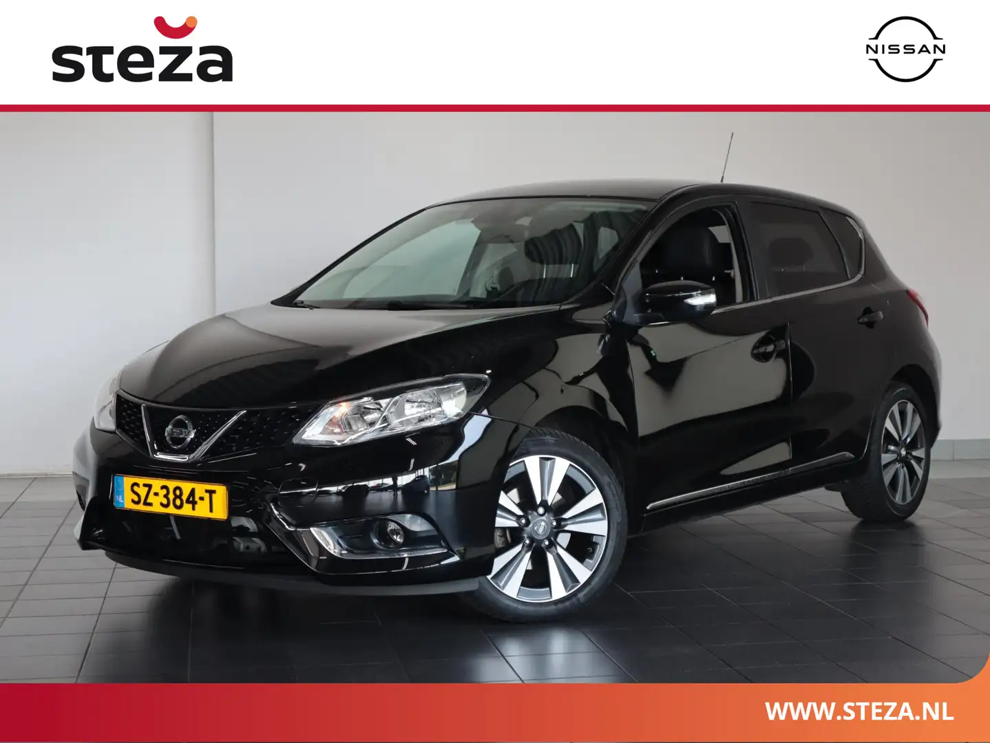 Nissan Pulsar 1.2 DIG-T N-Connecta | Navigatie | Climate Control Zwart - 1