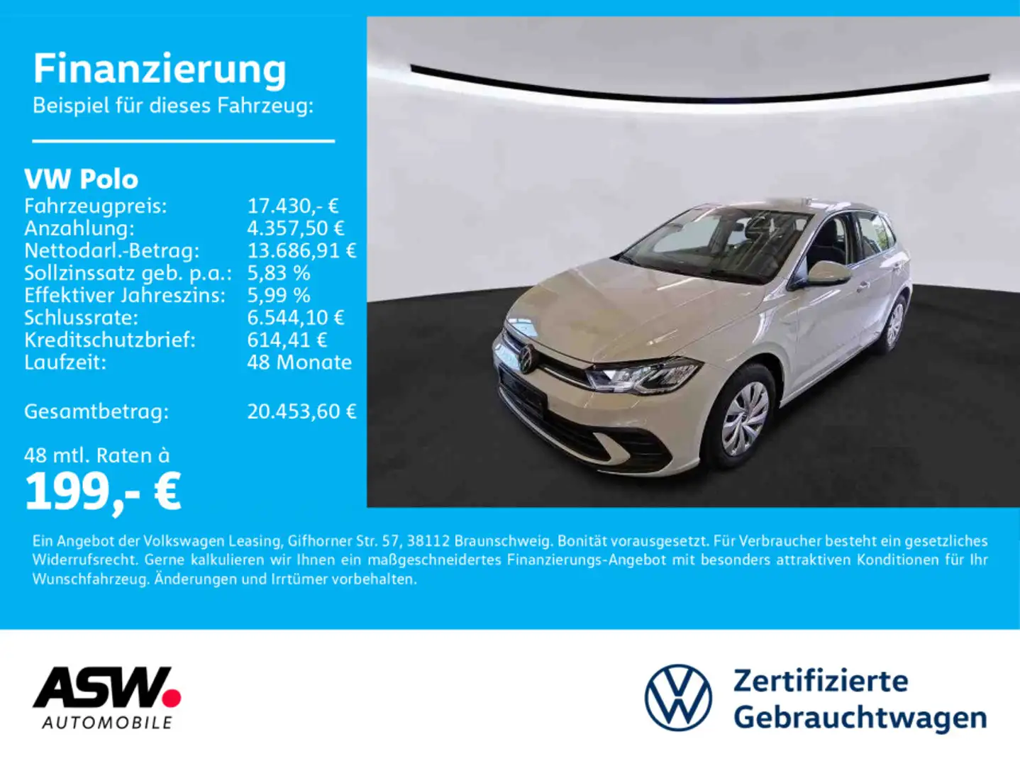 Volkswagen Polo Life 1.0 MPI LED Navi PDC AppConnect Grau - 1