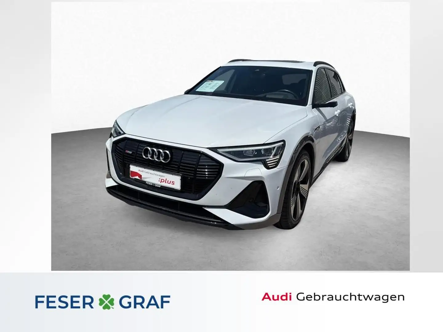 Audi e-tron 55 qu. - 2 x S line - PANO - KAMERA - AHK Weiß - 1