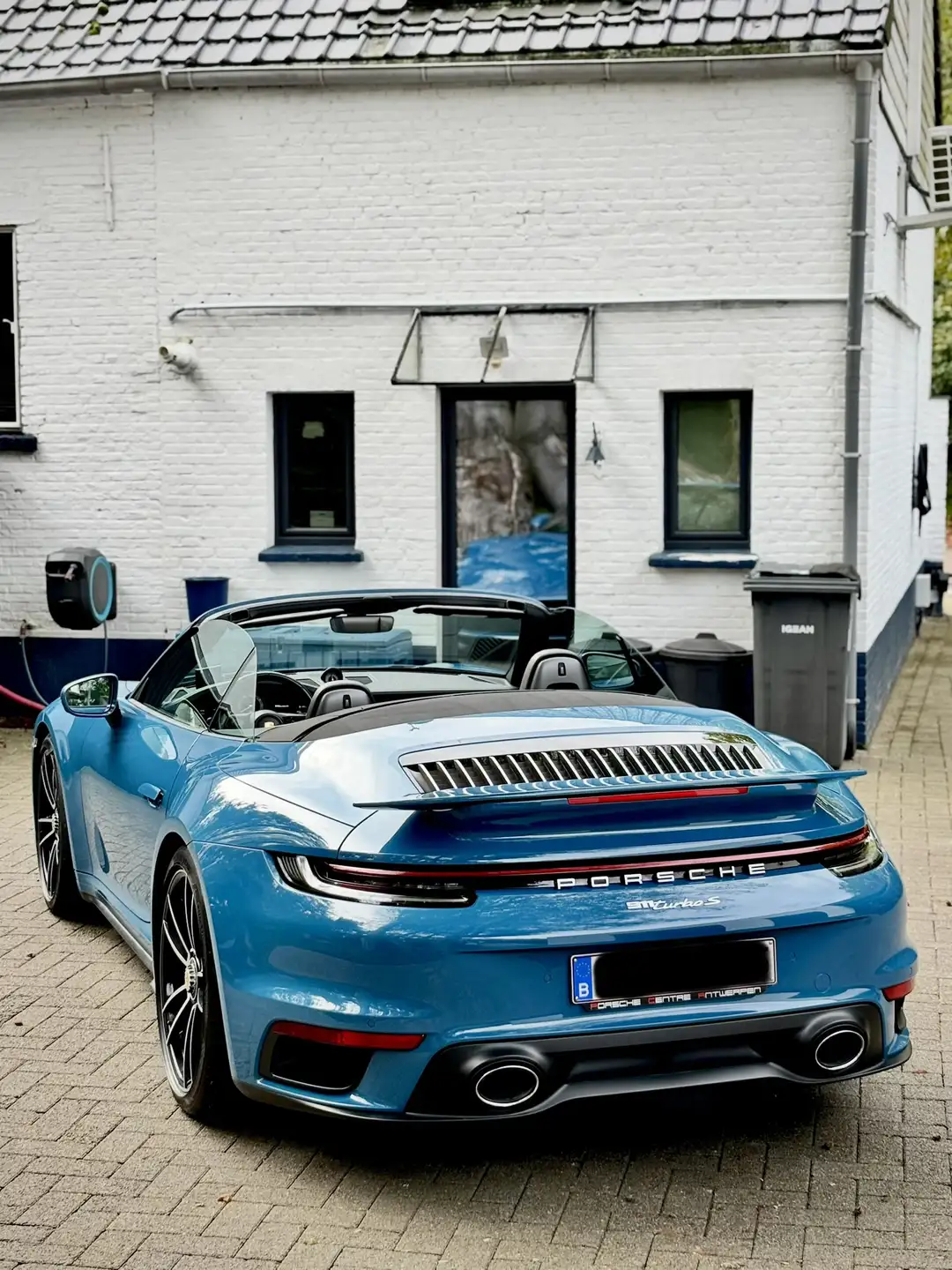 포르쉐 911 Turbo S Cabriolet 2022 파랑 사진 3