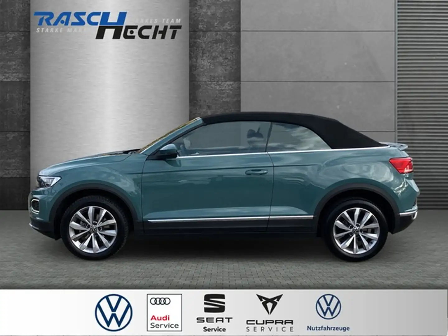 Volkswagen T-Roc Cabriolet Style 1.5 TSI DSG*LED*NAVI*SHZ* Grün - 2