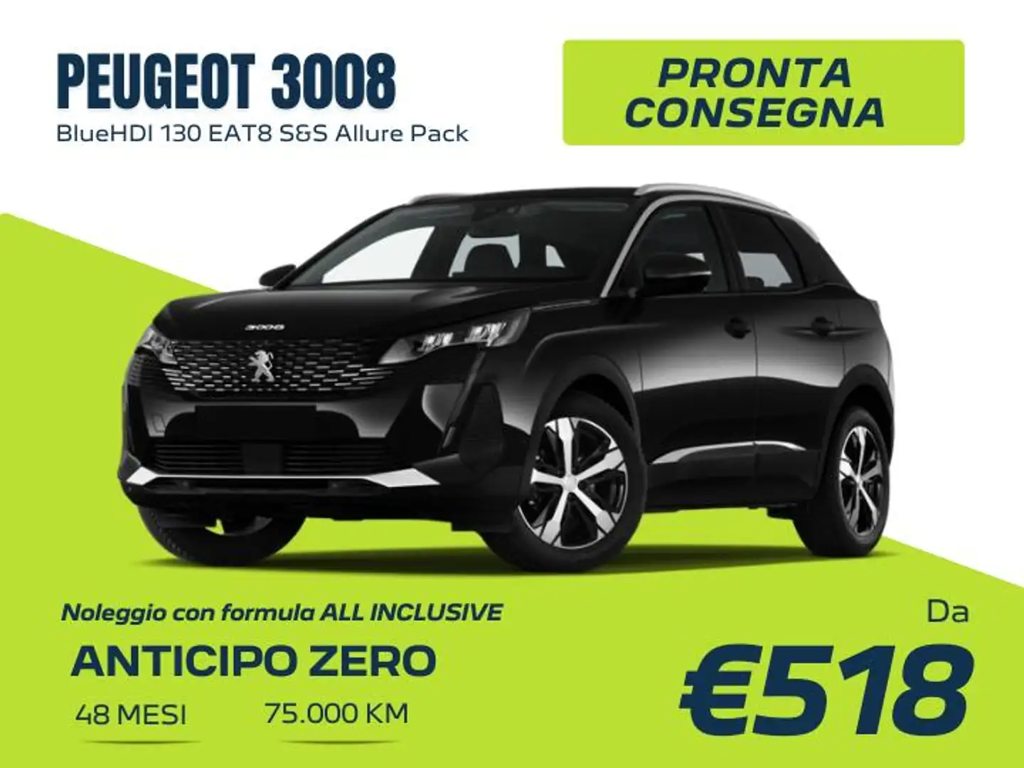 Peugeot 3008 1.5 bluehdi Allure Pack s&s 130cv eat8 - PROMO Weiß - 1