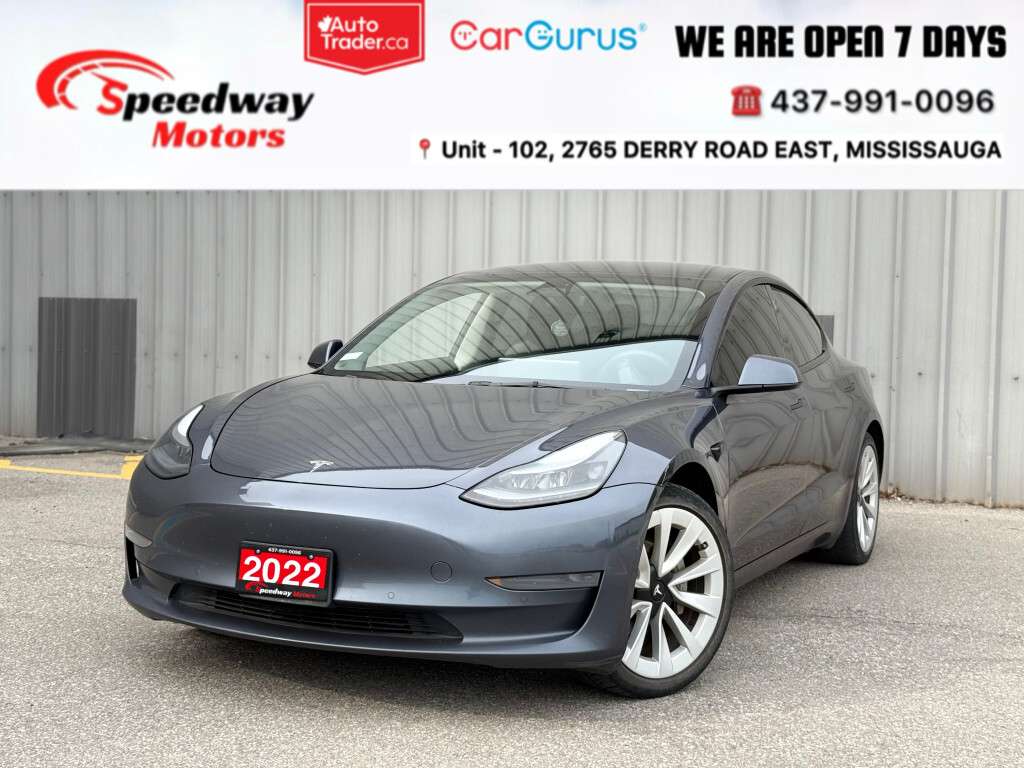 2022 Tesla Model 3 RWD/ NO ACCIDENT/ LEATHER/ HEATED SEATS/ NAVIGATIO