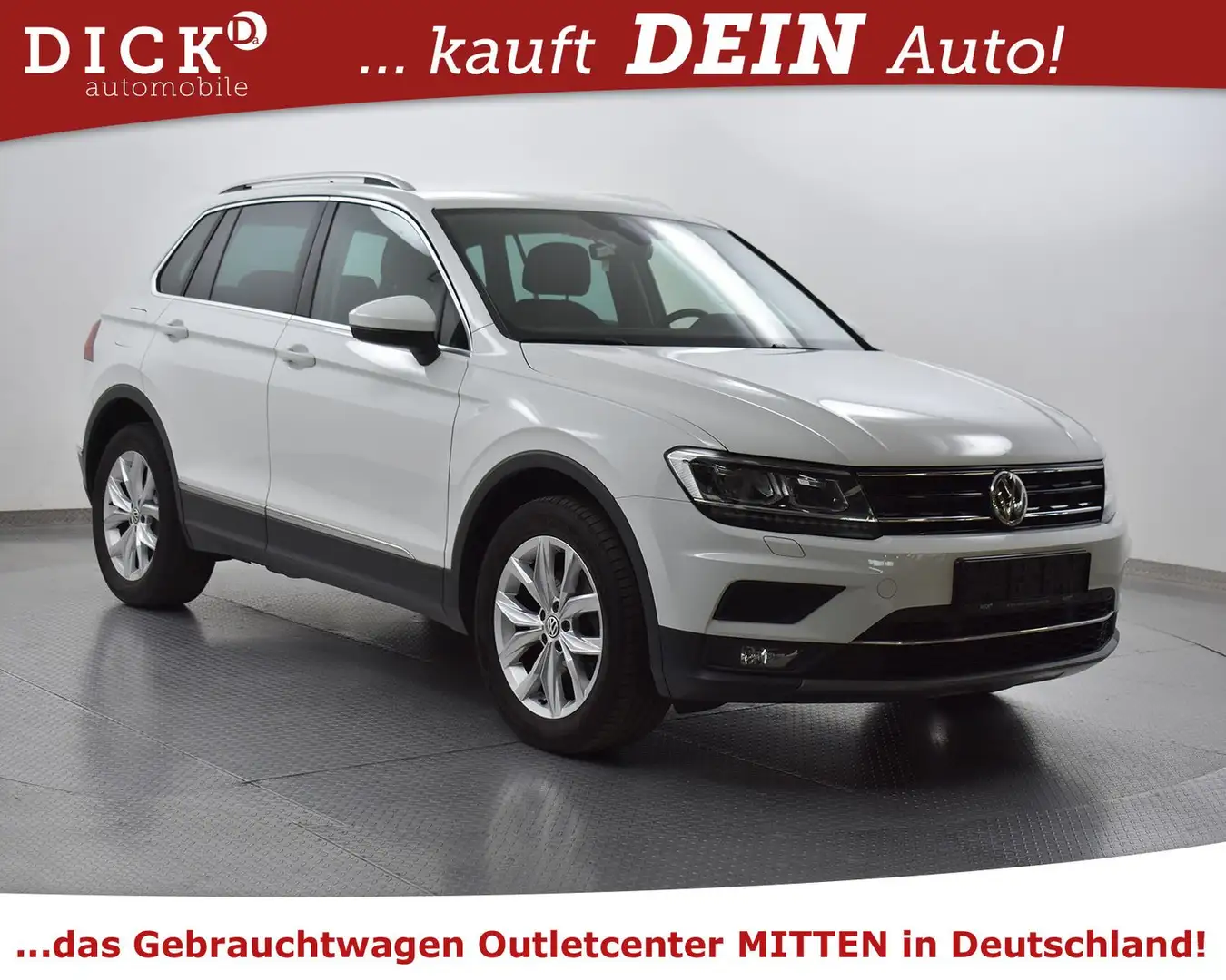Volkswagen Tiguan 2.0d DSG 4Mot Highl STDHZ+AHK+ACC+LED+18" Weiß - 1