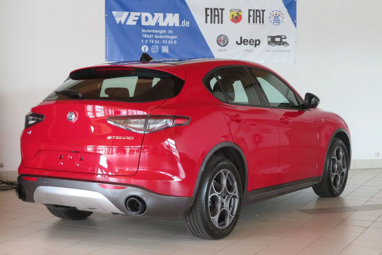 Alfa Romeo Stelvio Ti Q4 2.2 Diesel 210PS *Schiebedach,AHK* Rot - 2