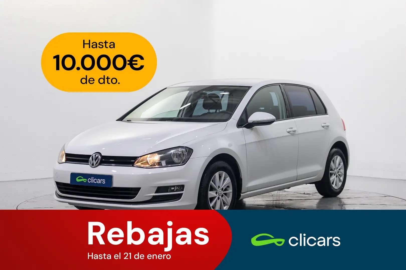 Volkswagen Golf 1.6TDI CR BMT Business 110 Blanc - 1