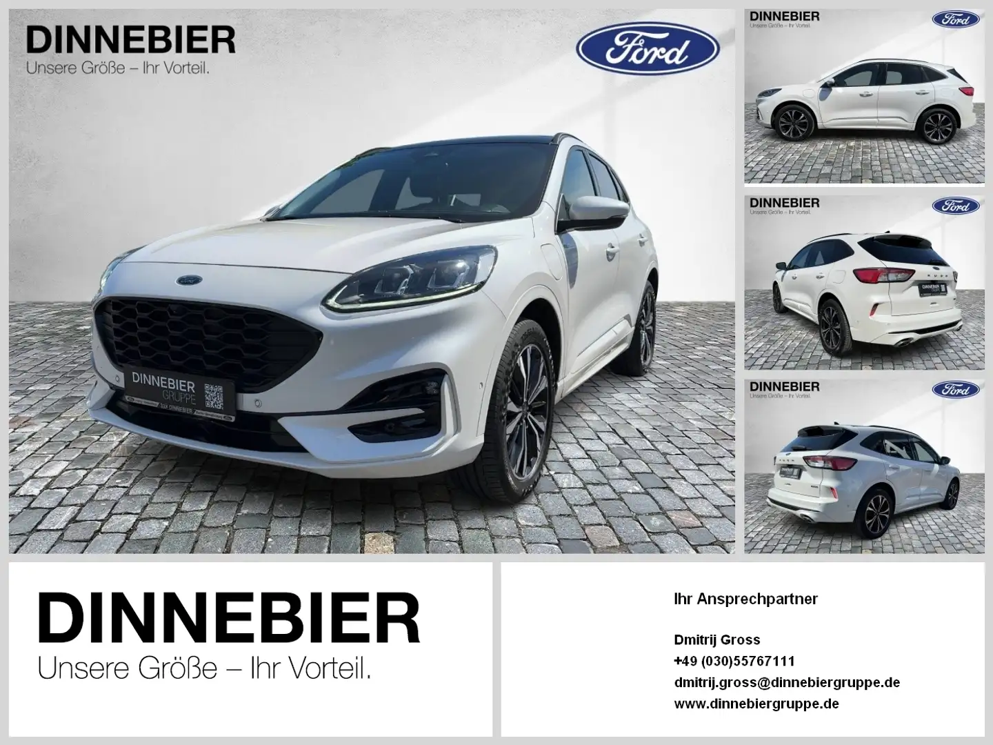 Ford Kuga ST-LINE X*Winterpaket*Kamera*LED*Panorama Blanc - 1