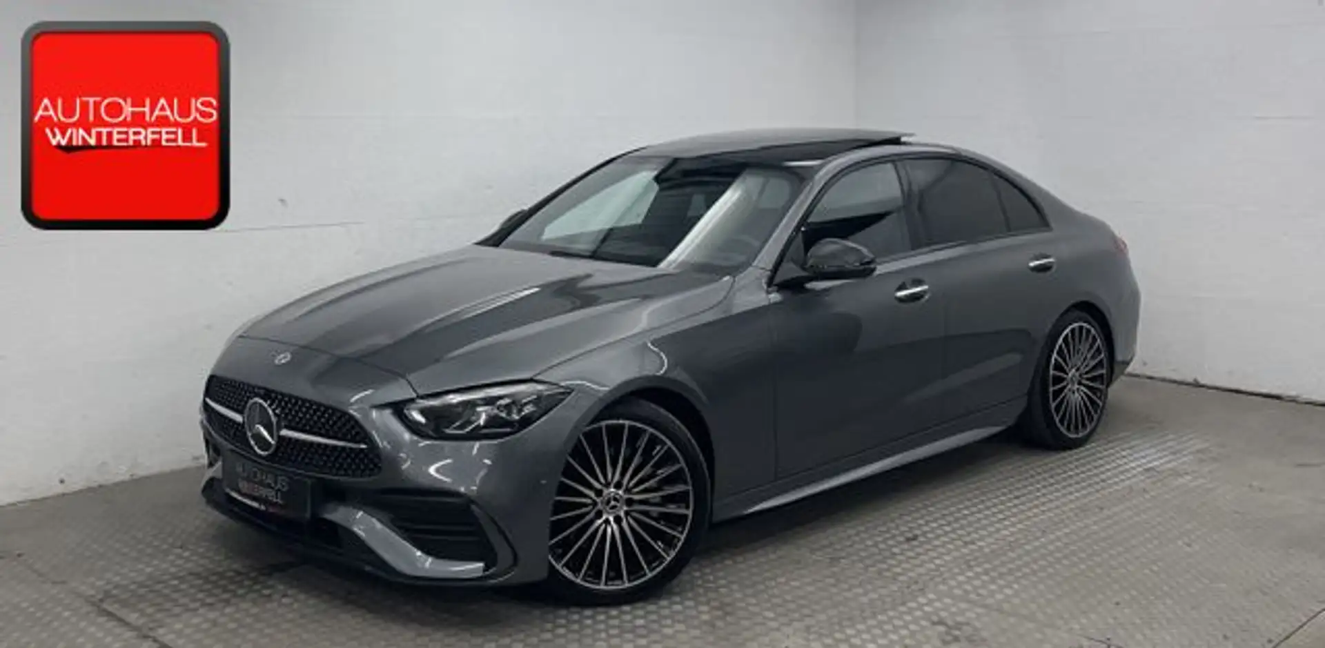 Mercedes-Benz C 200 4M AMG NIGHT PANO+MASSAGE+KEYLESS+STANDHZG Grau - 1