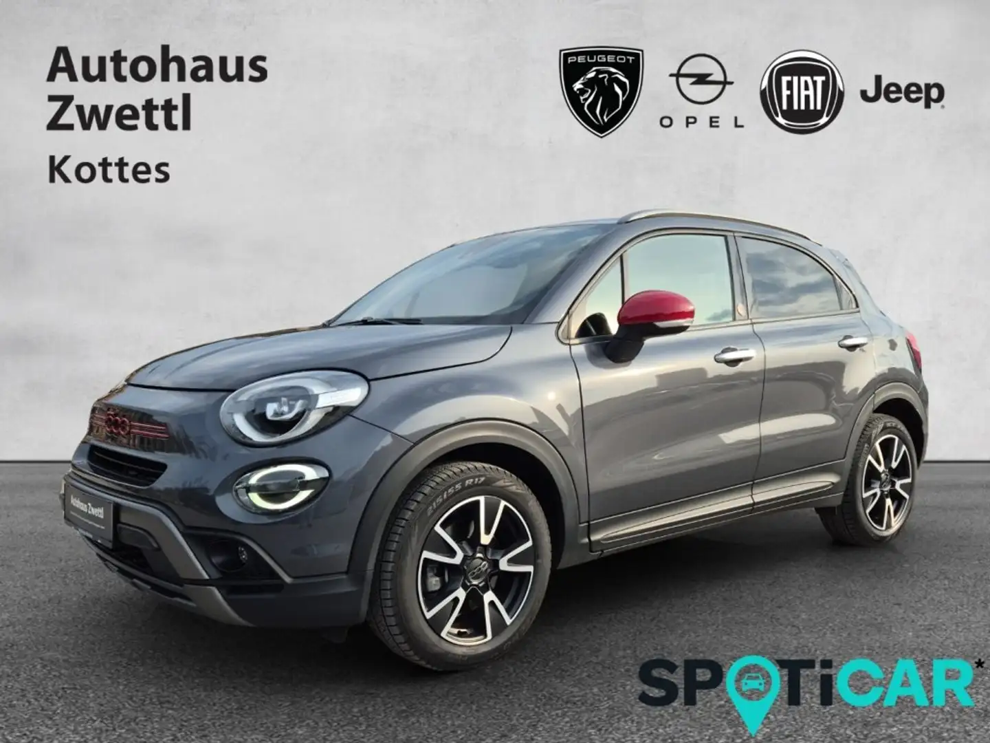 Fiat 500X Hybrid 130 7-Gang-DCT *RED*LED*ANHÄNGEKUPPLUNG*KAMERA* Grau - 1