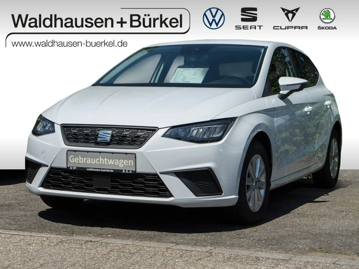 SEAT Ibiza Style 1.0 TSI 110 PS 5J-Ga+ACC+Kessy+SitzH Weiß - 1