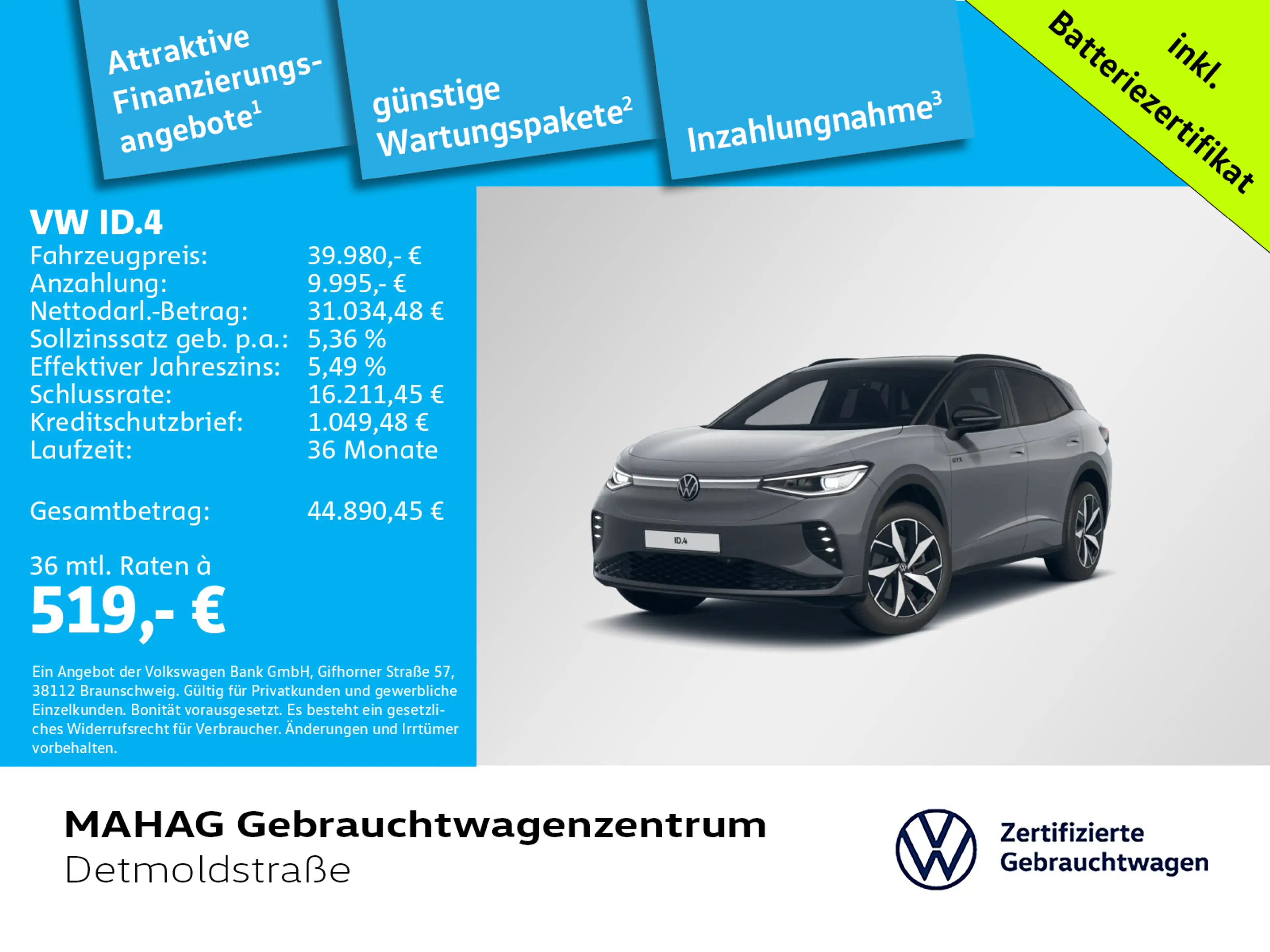Volkswagen ID.4 GTX 4 Mot 250 kW WärmePu CCS IQ.Light Navi — photo 2
