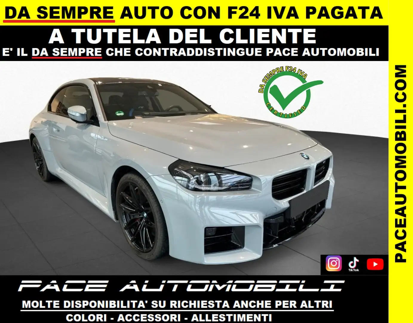 BMW M2 ACC H/K COMPETITION CARBON PELLE BLACK PACK 20" Grigio - 1