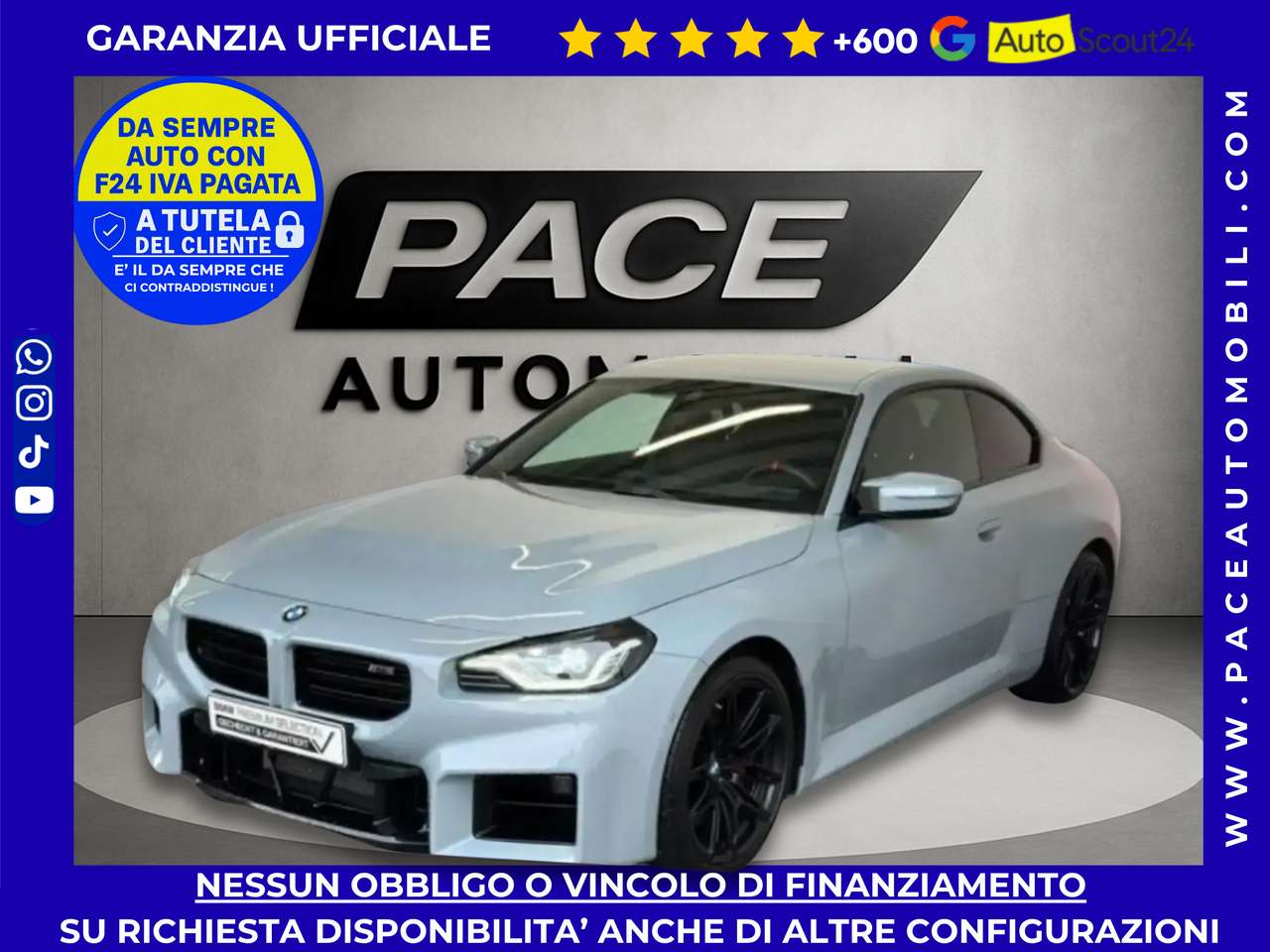 BMW M2 COMPETITION CARBON PELLE BLACK PACK ACC PROFESSION