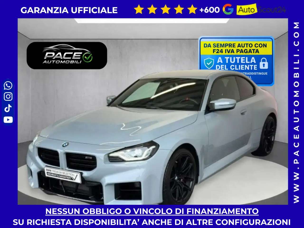 BMW M2 COMPETITION CARBON PELLE BLACK PACK ACC PROFESSION