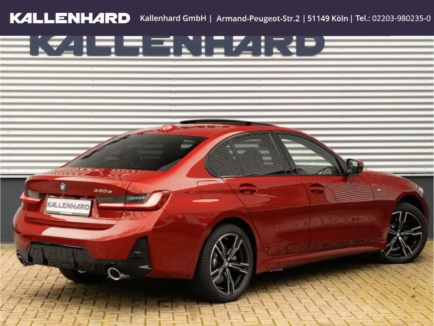 BMW 330 e M Sport-LCI2-Schiebedach-AHK-Hifi-0,5% Rot - 2