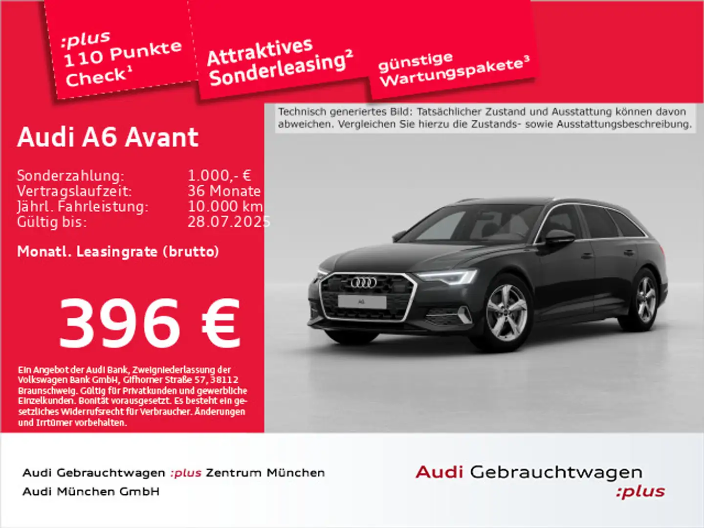 Audi A6 40 TDI qu. S tronic advanced Pano/ACC/A Schwarz - 1
