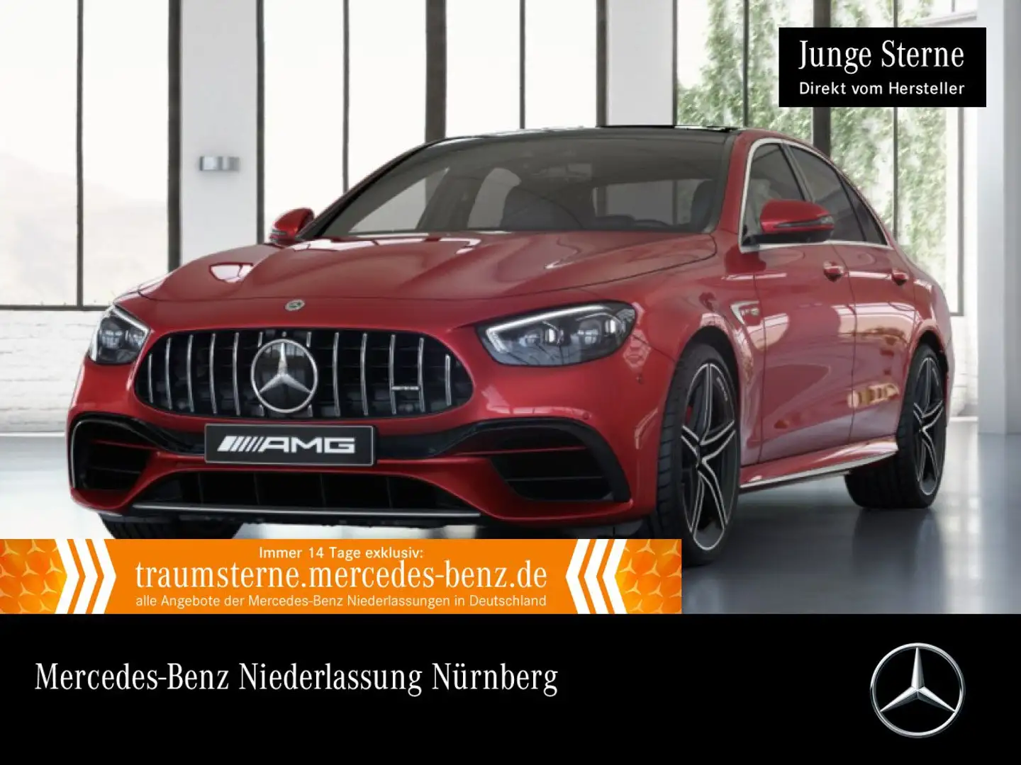 Mercedes-Benz E 63 AMG E 63 S 4M AMG+DRIVERS+PANO+360+MULTIBEAM+FAHRASS Roşu - 1