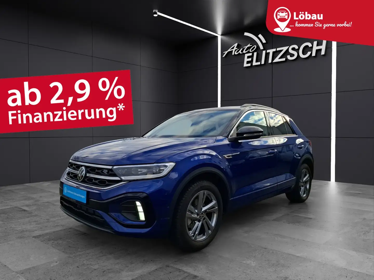 Volkswagen T-Roc TSI R-Line DSG Standhzg LEDplus Navi AID ACC RF... Blau - 1